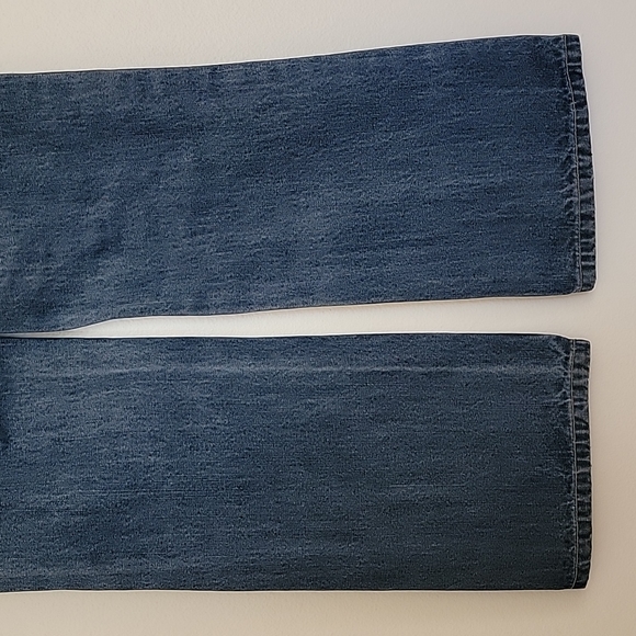Land's End Faded Boot Cut Blue Jeans 10 S - Picture 8 of 13